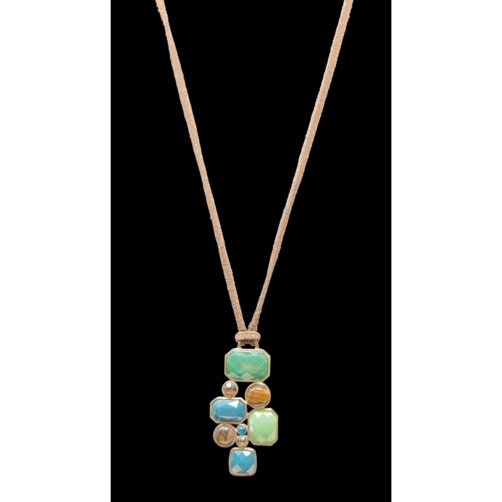 Lia Sophia Abstract Pendant Necklace